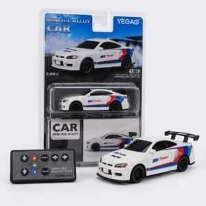 yegao bmw m4 gt3 (g82) white scale 1:64 mini 2.4 ghz remote control alloy full proportion four wheel drive drift car